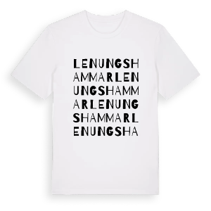 Lenungshammar ordlek t-shirt – ekologisk bomull t-shirt från PinShirt