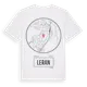 White t-shirt med Leran t-shirt