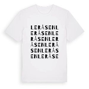 Leråsen ordlek t-shirt – ekologisk bomull t-shirt från PinShirt
