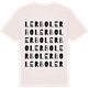 Vintage White t-shirt med Lerbo ordlek t-shirt