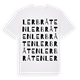 White t-shirt med Lerbråten ordlek t-shirt