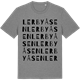 Mid Heather Gray t-shirt med Lerbyåsen ordlek t-shirt