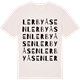 Vintage White t-shirt med Lerbyåsen ordlek t-shirt