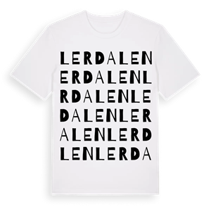 Lerdalen ordlek t-shirt – ekologisk bomull t-shirt från PinShirt