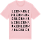 Pink Cotton t-shirt med Lermarken ordlek t-shirt