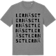 Mid Heather Gray t-shirt med Lernäset ordlek t-shirt