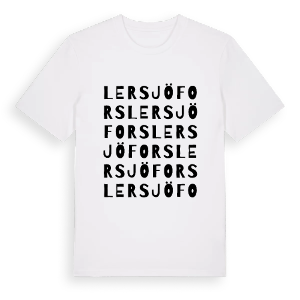 Lersjöfors ordlek t-shirt – ekologisk bomull t-shirt från PinShirt