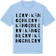 Blue Soul t-shirt med Lervikängen ordlek t-shirt