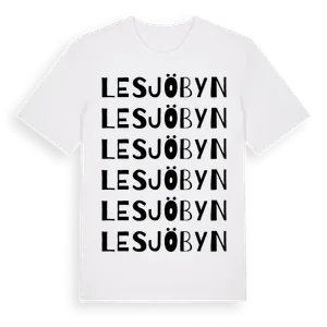 Lesjöbyn ordlek t-shirt – ekologisk bomull t-shirt från Pinshirt
