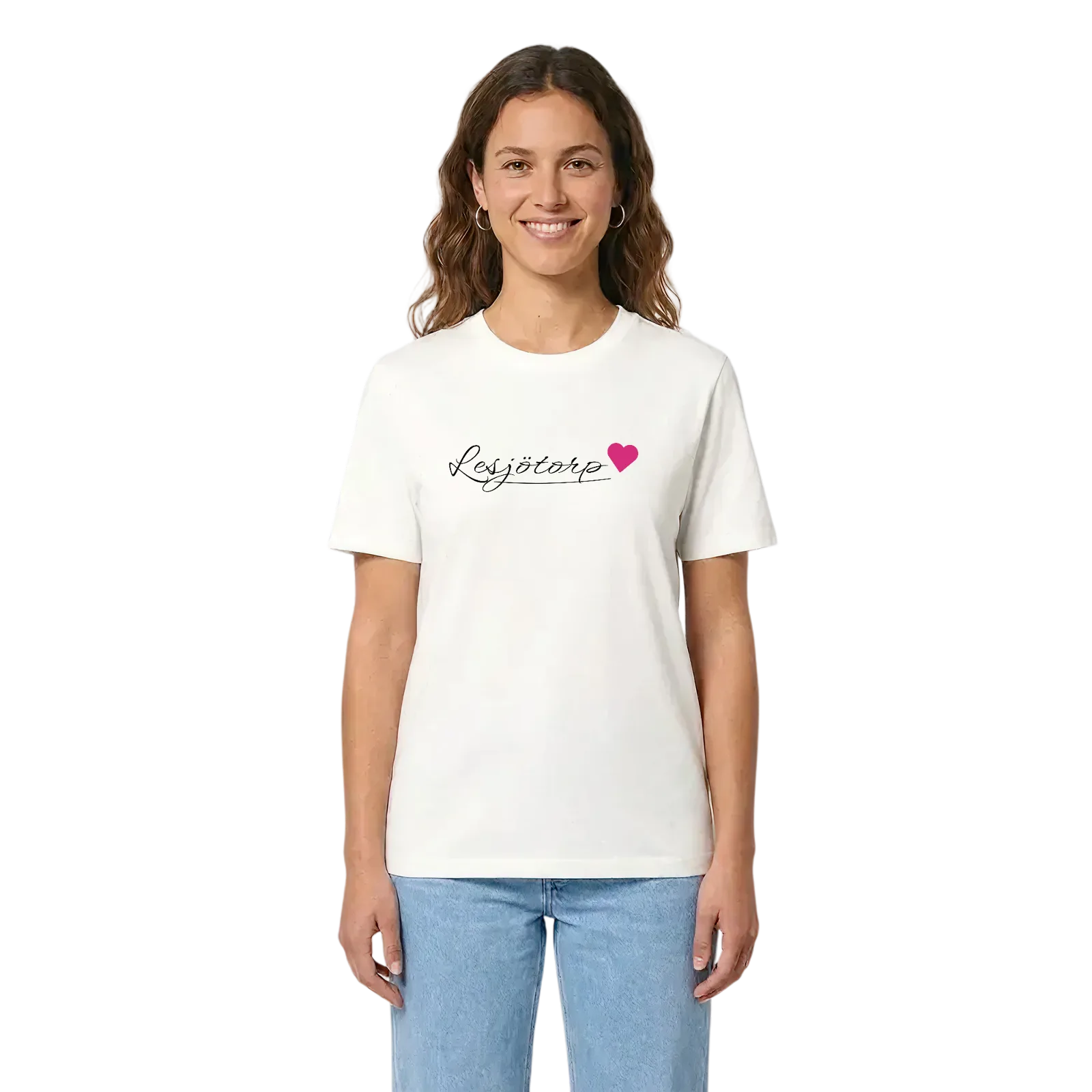 Lesjötorp hjärta t-shirt – White, i miljö
