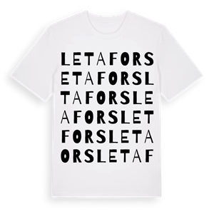 Letafors ordlek t-shirt – ekologisk bomull t-shirt från PinShirt