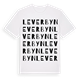 White t-shirt med Leverbyn ordlek t-shirt