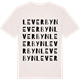 Vintage White t-shirt med Leverbyn ordlek t-shirt
