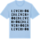 Blue Soul t-shirt med Leverhögen ordlek t-shirt