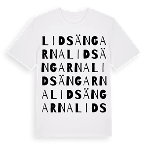 Lidsängarna ordlek t-shirt – ekologisk bomull t-shirt från Pinshirt