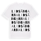 Lidsängarna ordlek t-shirt