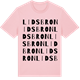 Pink Cotton t-shirt med Lidsbron ordlek t-shirt