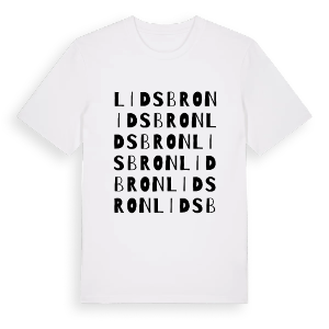 Lidsbron ordlek t-shirt – ekologisk bomull t-shirt från PinShirt