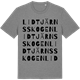 Mid Heather Gray t-shirt med Lidtjärnsskogen ordlek t-shirt