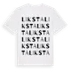 White t-shirt med Liksta ordlek t-shirt