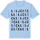 Blue Soul t-shirt med Liljebäck ordlek t-shirt