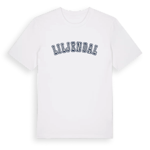 Liljendal college t-shirt – ekologisk bomull t-shirt från PinShirt