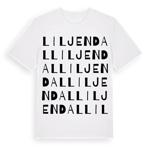 Liljendal ordlek t-shirt – ekologisk bomull t-shirt från PinShirt