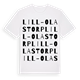 Lill-Olas torp ordlek t-shirt