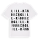 White t-shirt med Lill-Rännberg ordlek t-shirt