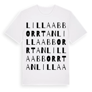 Lilla Abborrtan ordlek t-shirt – ekologisk bomull t-shirt från PinShirt