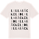 Vintage White t-shirt med Lilla Bäckelid ordlek t-shirt