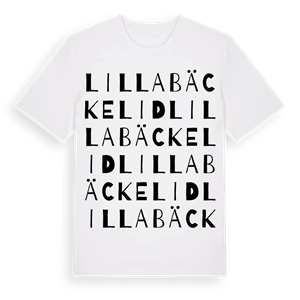 Lilla Bäckelid ordlek t-shirt – ekologisk bomull t-shirt från PinShirt