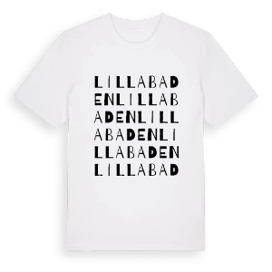 Lilla Baden ordlek t-shirt – ekologisk bomull t-shirt från PinShirt