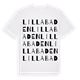 Lilla Baden ordlek t-shirt