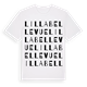 Lilla Bellevue ordlek t-shirt