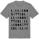Mid Heather Gray t-shirt med Lilla Brosätter ordlek t-shirt