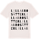 Vintage White t-shirt med Lilla Brosätter ordlek t-shirt