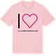 Pink Cotton t-shirt med Jag älskar Lilla Bröstgårdsholmen t-shirt stort tryck