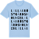 Blue Soul t-shirt med Lilla Bröstgårdsholmen ordlek t-shirt