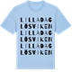 Blue Soul t-shirt med Lilla Daglösviken ordlek t-shirt