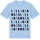 Blue Soul t-shirt med Lilla Gårdsås ordlek t-shirt