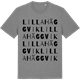 Mid Heather Gray t-shirt med Lilla Häggvik ordlek t-shirt
