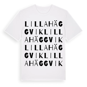 Lilla Häggvik ordlek t-shirt – ekologisk bomull t-shirt från Pinshirt