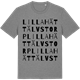 Mid Heather Gray t-shirt med Lilla Hättälvstorp ordlek t-shirt