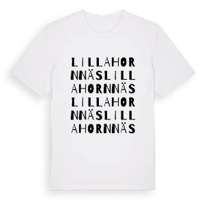 Lilla Hornnäs ordlek t-shirt – ekologisk bomull t-shirt från PinShirt