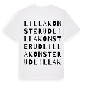 Lilla Konsterud ordlek t-shirt – ekologisk bomull t-shirt från PinShirt