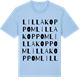 Blue Soul t-shirt med Lilla Koppom ordlek t-shirt