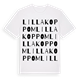 Lilla Koppom ordlek t-shirt