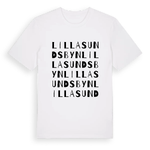 Lilla Sundsbyn ordlek t-shirt – ekologisk bomull t-shirt från PinShirt