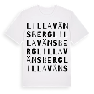 Lilla Vänsberg ordlek t-shirt – ekologisk bomull t-shirt från Pinshirt